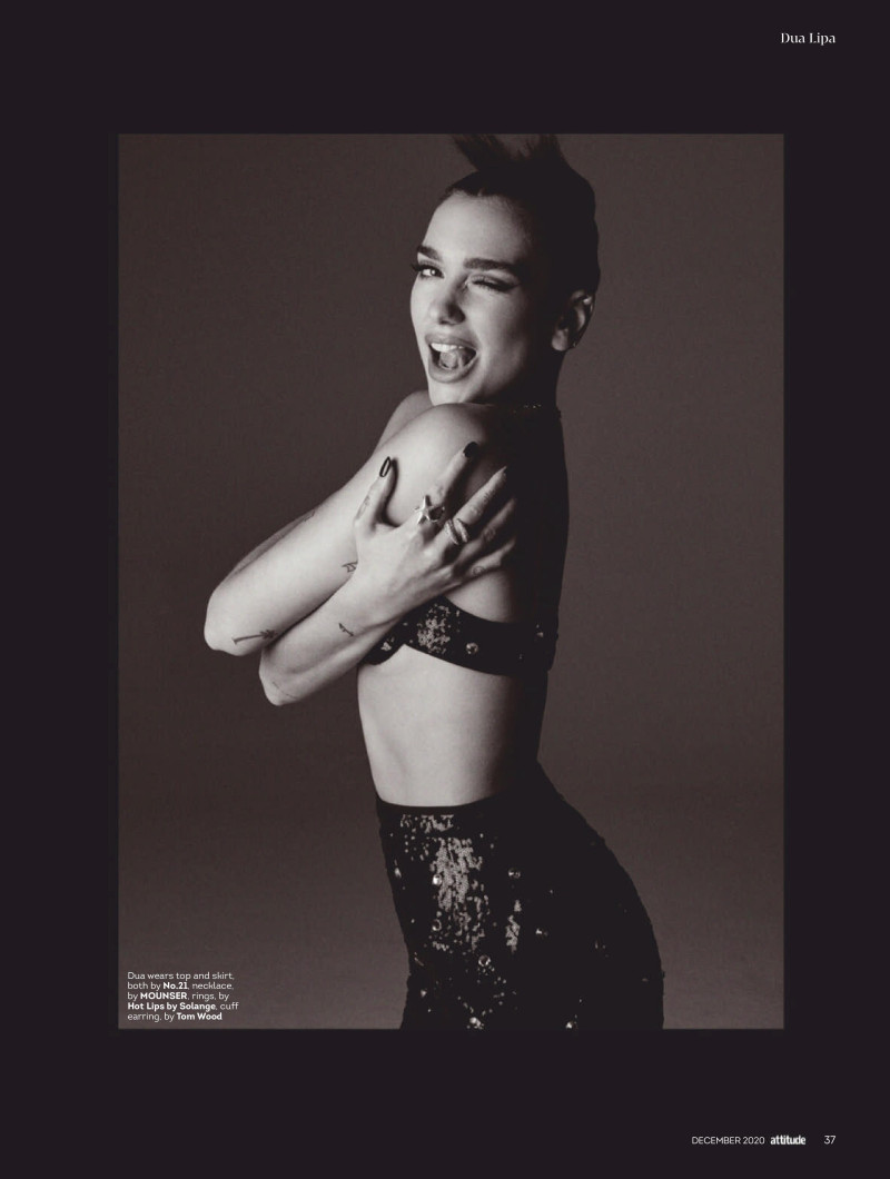 Dua Lipa featured in A Lipa Faith, December 2020