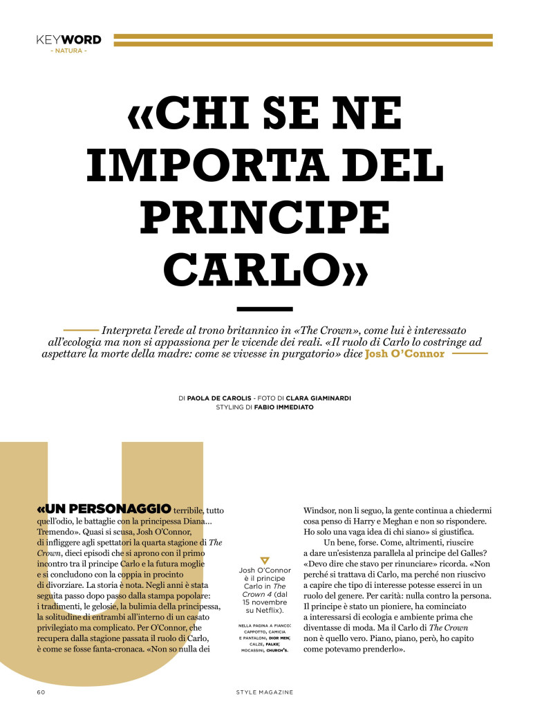 Chi Se Ne Importa Del Principe Carlo, November 2020