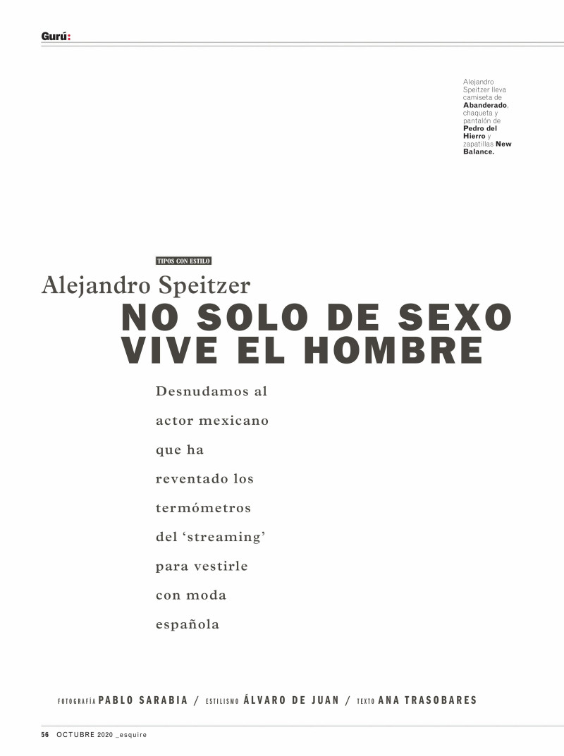 No Solo De Sexo Vive El Hombre, October 2020