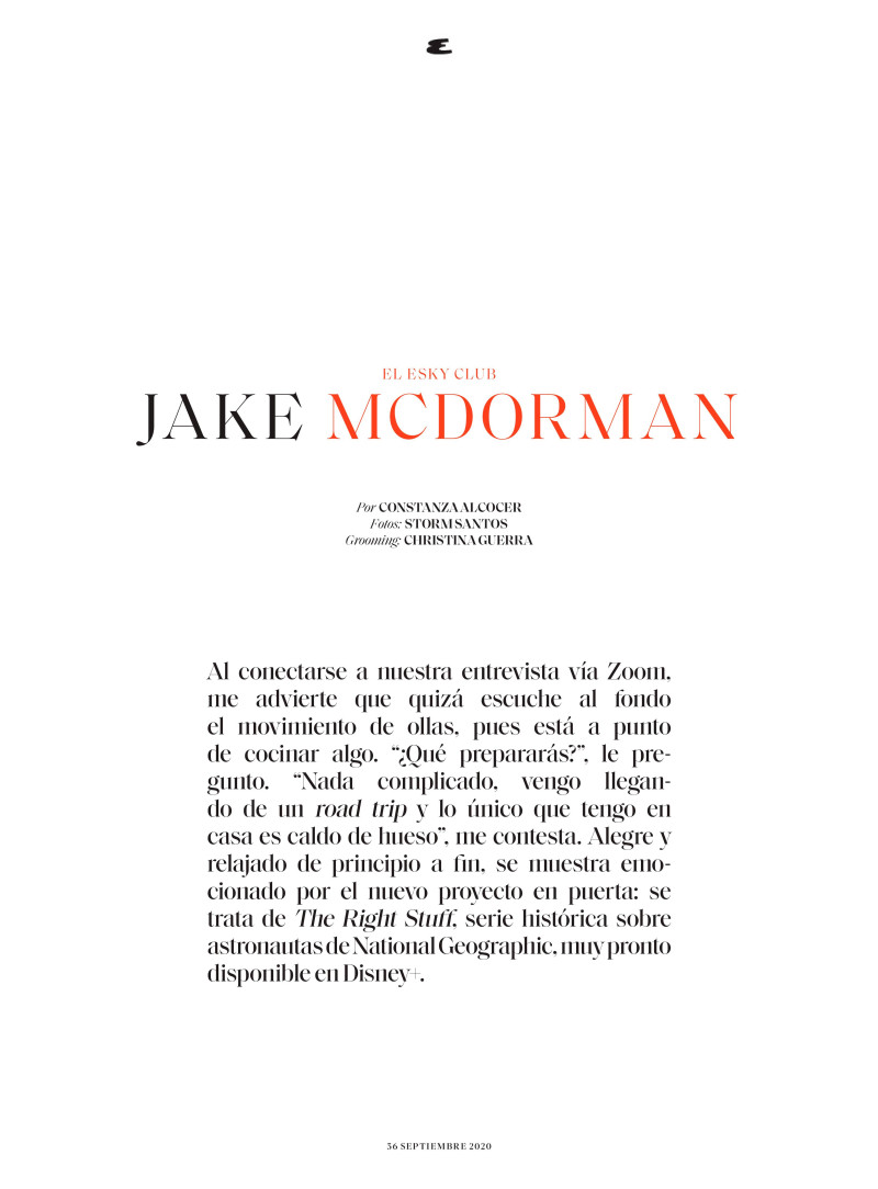 El Esky Club: Jake McDorman, September 2020