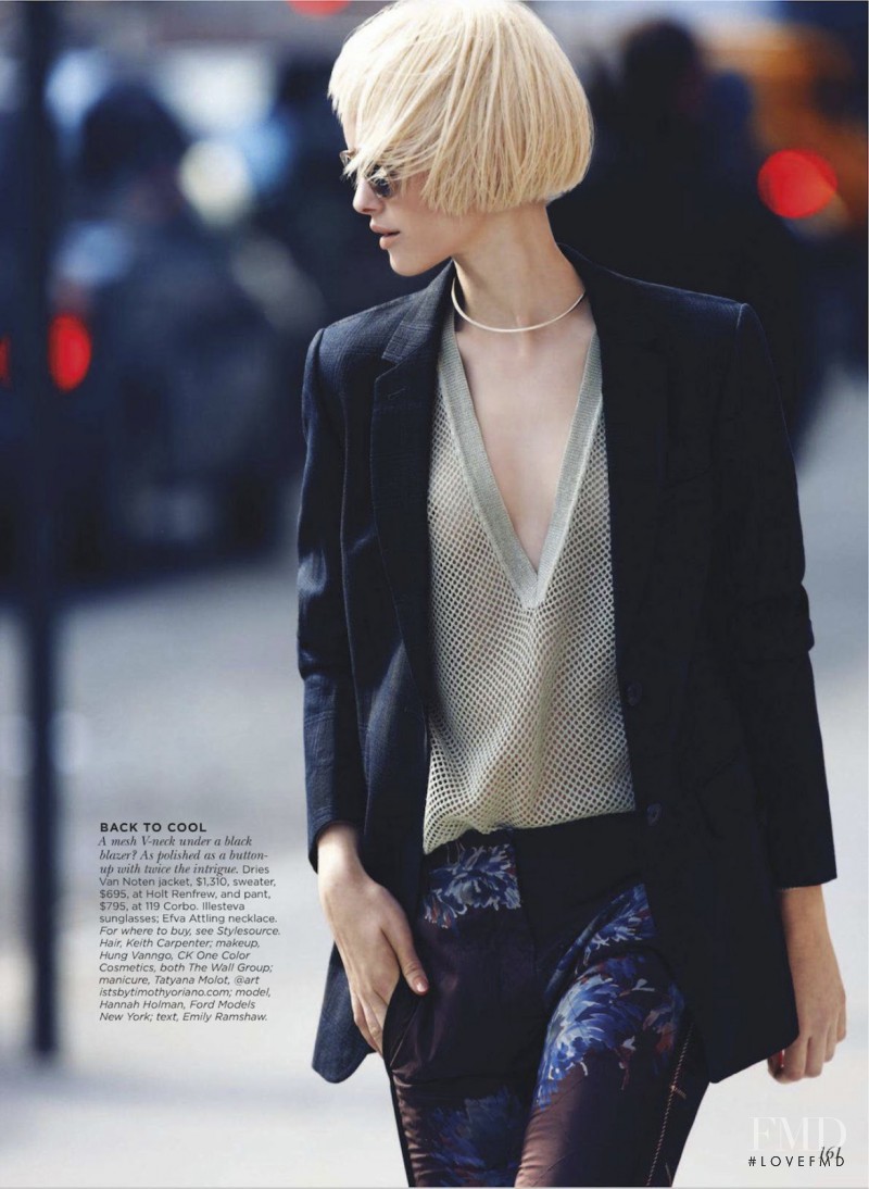 Hannah Holman featured in Summer Of The Suit, June 2013