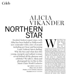 Alicia Vikander Northern Star