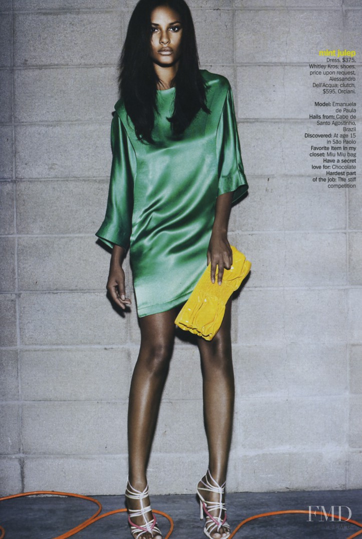 Emanuela de Paula featured in Night Glo, June 2008