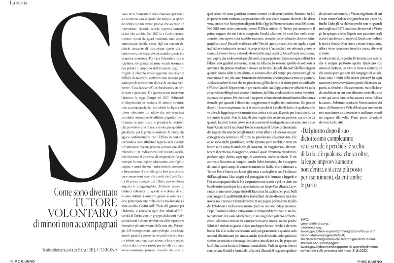 Come sono diventato Tutore Volontario Di Minori Non Accompagnati, June 2024