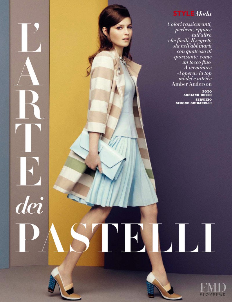 Amber Anderson featured in L\'Arte Dei Pastelli, May 2013