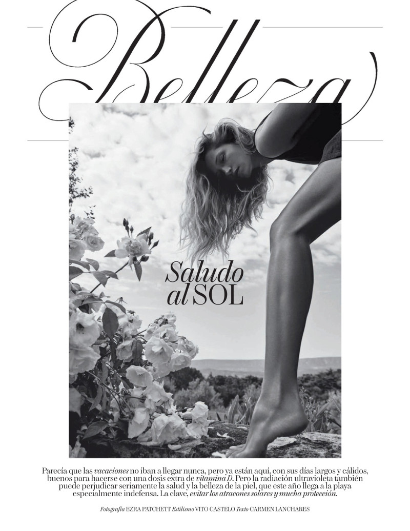 Hana Jirickova featured in Vogue Belleza: Saludo Del Sol, August 2020