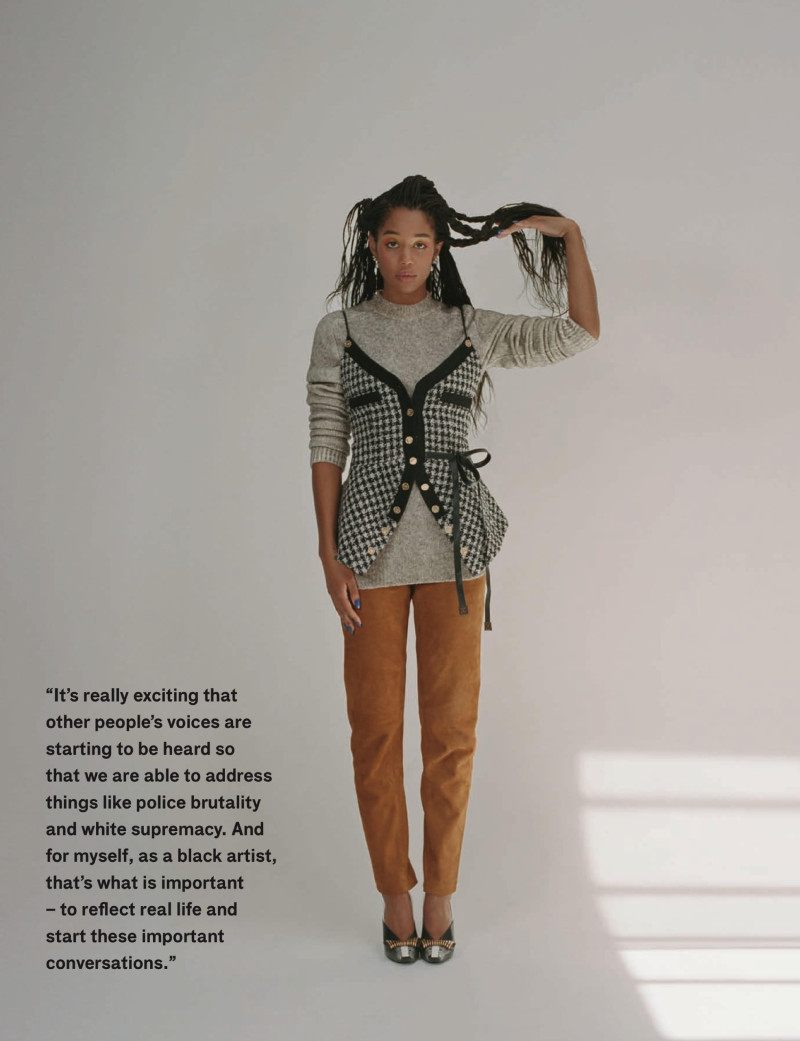 Laura Harrier, September 2018