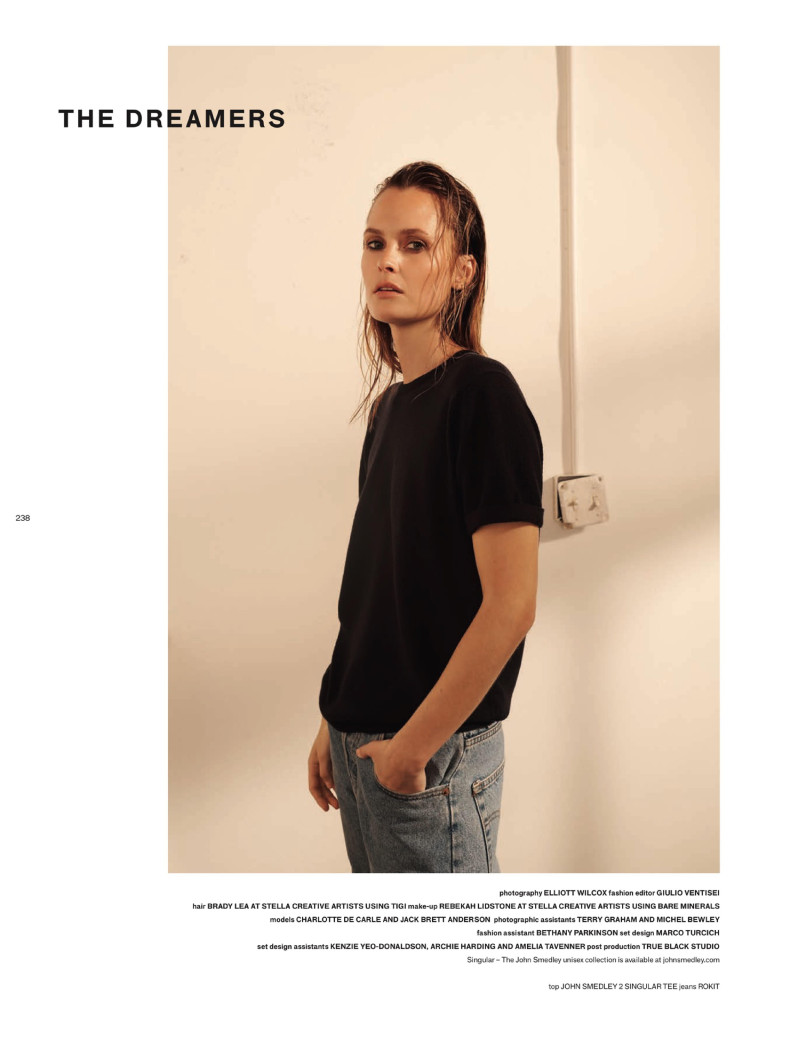 Charlotte de Carle featured in The Dreamers, September 2018