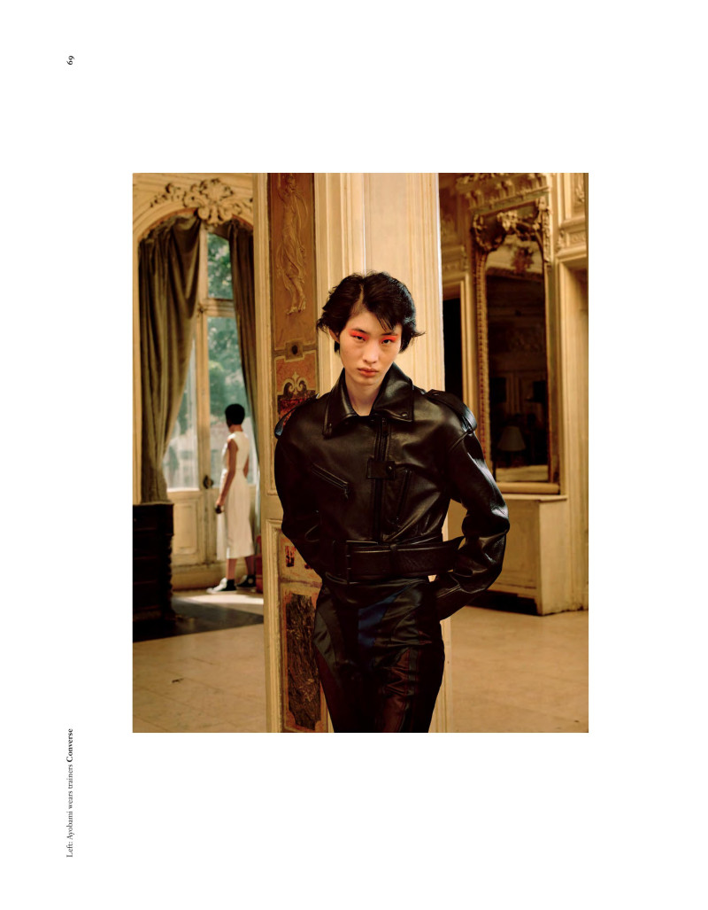 He Jing featured in Mugler, September 2018