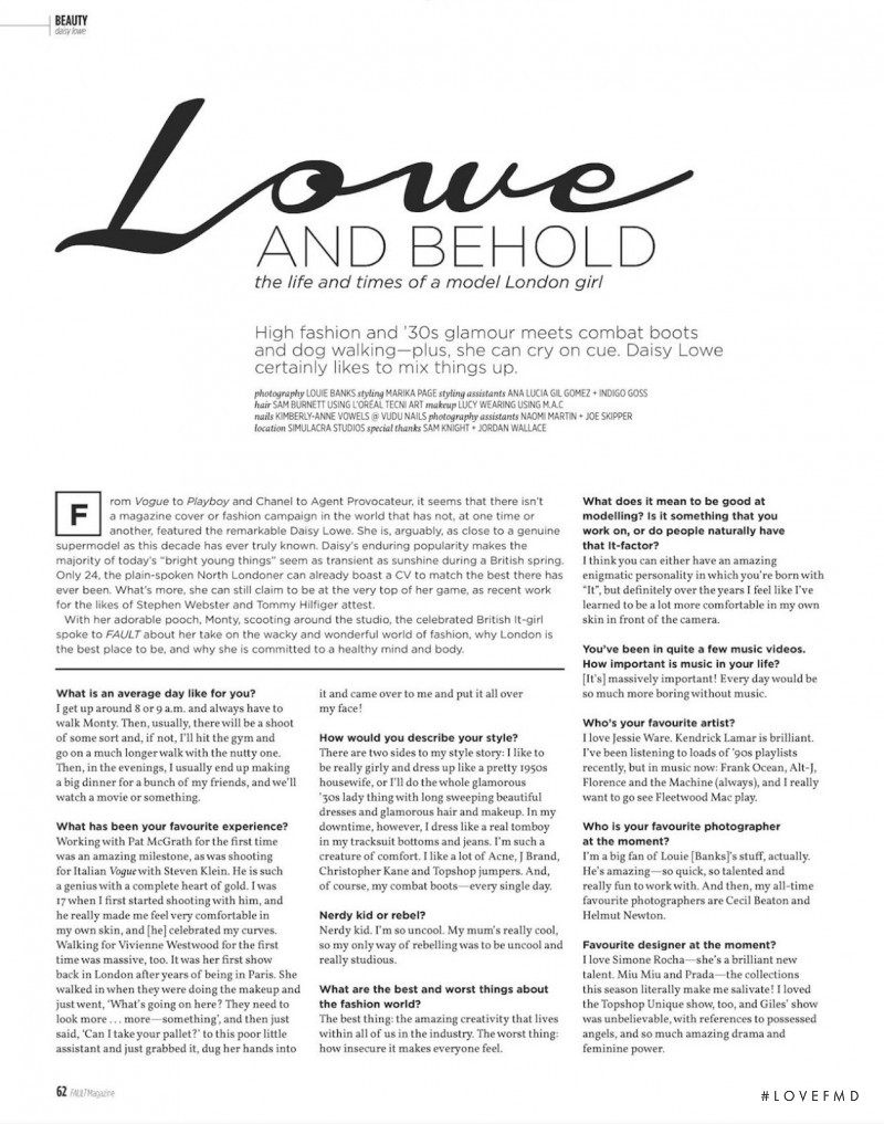 Lowe And Behold, March 2013