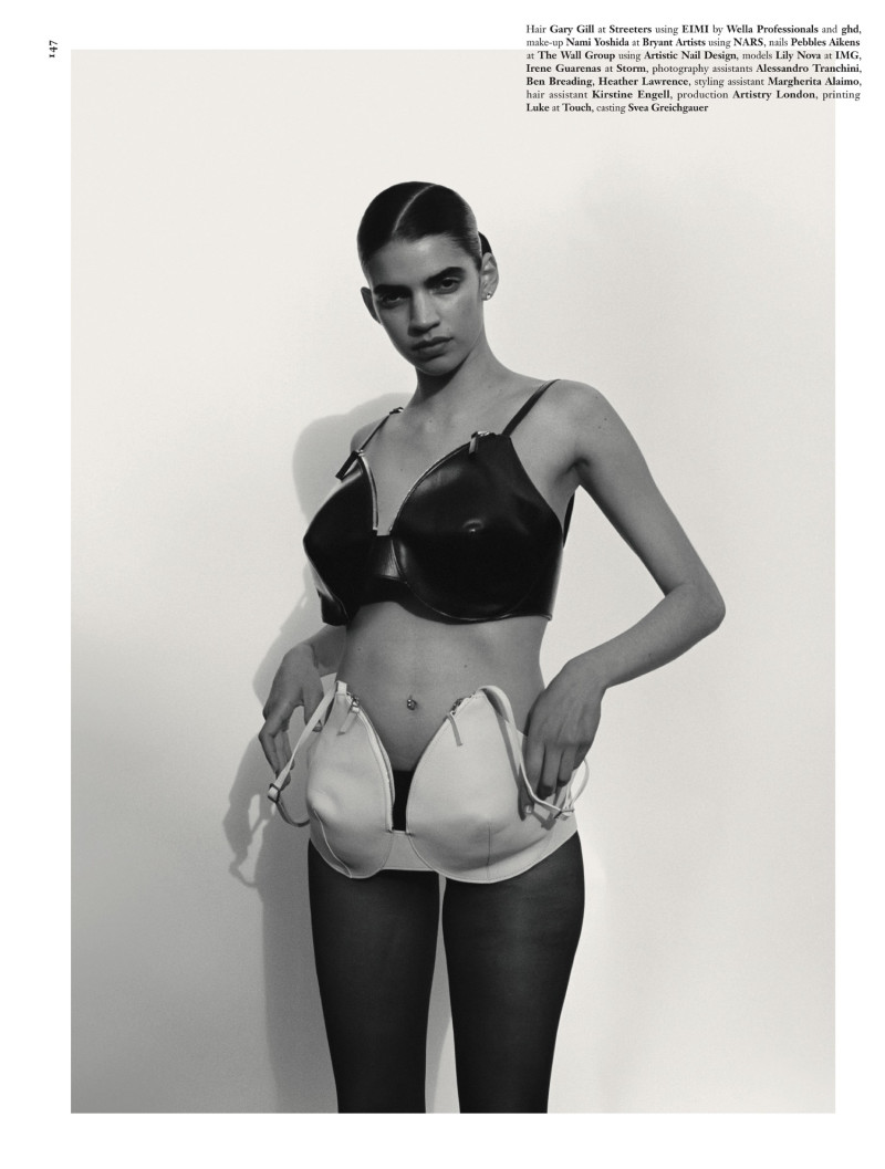 Lily Nova featured in Helmut Lang, December 2017