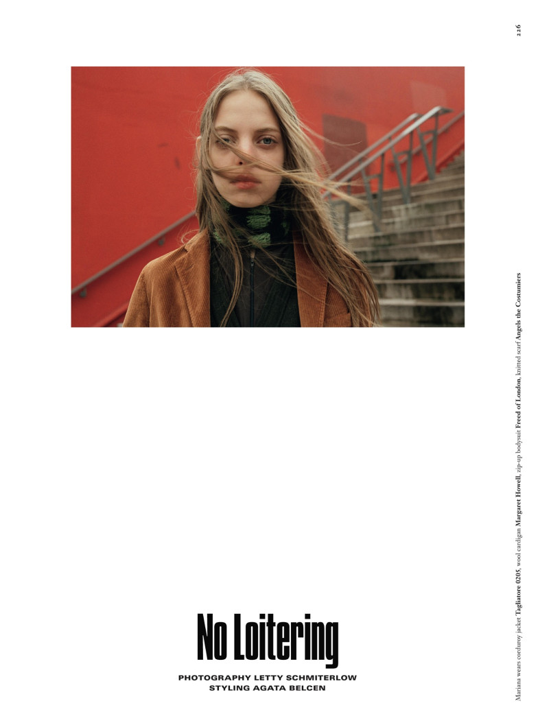 Tessa Bruinsma featured in No Loitering, June 2017