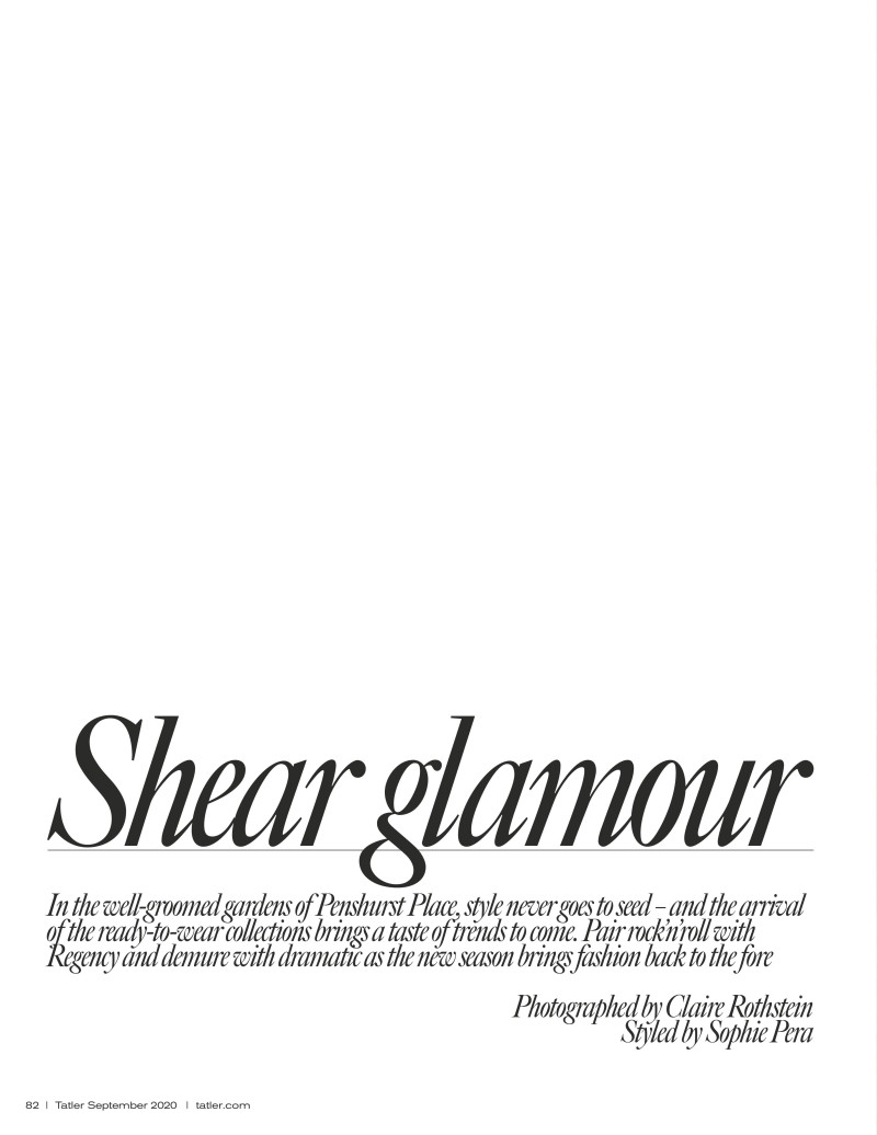 Sam Rollinson featured in Shear Glamour, September 2020