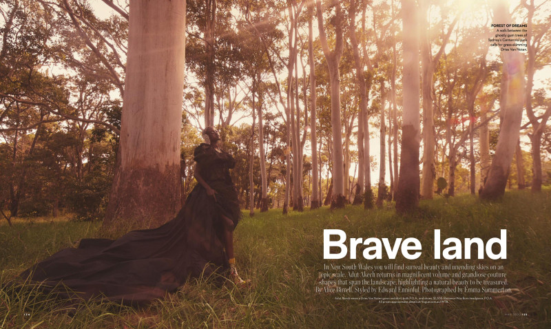 Adut Akech Bior featured in Brave Land, May 2020