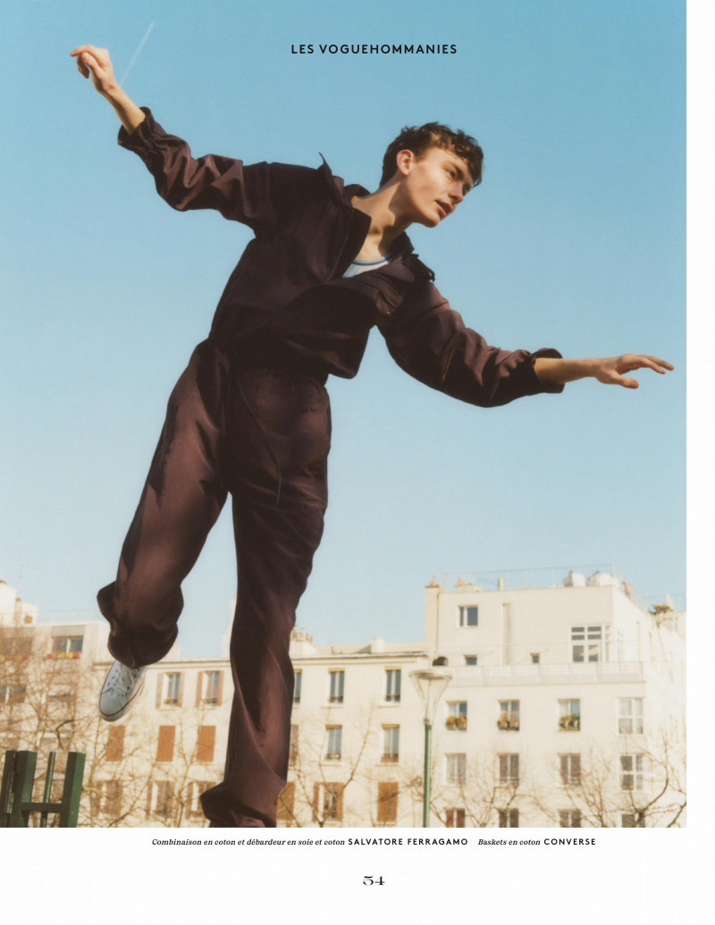 Fernando Lindez featured in Les Vogue Hommanies, March 2020