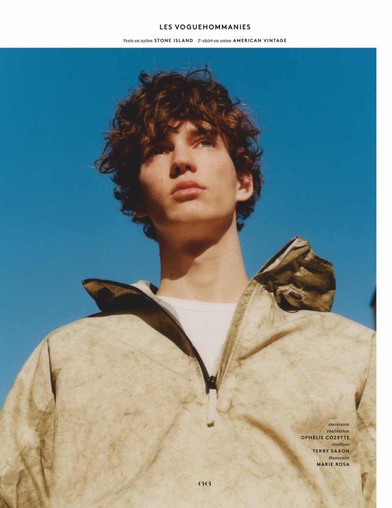 Fernando Lindez featured in Les Vogue Hommanies, March 2020