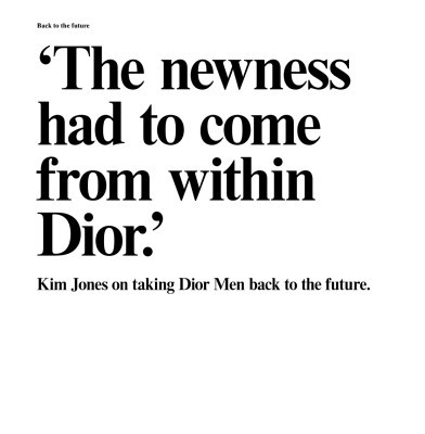 Kim Jones at Dior Men