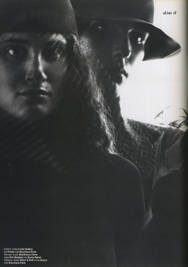 Natasha Vojnovic, Audrey Febre and Romain, January 2002