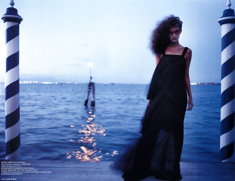 Mariacarla Boscono featured in Rembark, May 2002