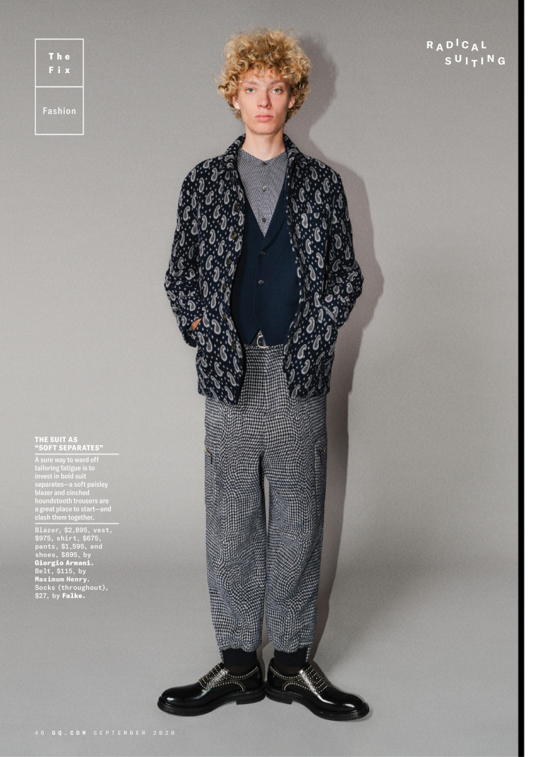 Fisher Smith featured in The Fix: 40 Ways To Set The Suit Free, September 2020
