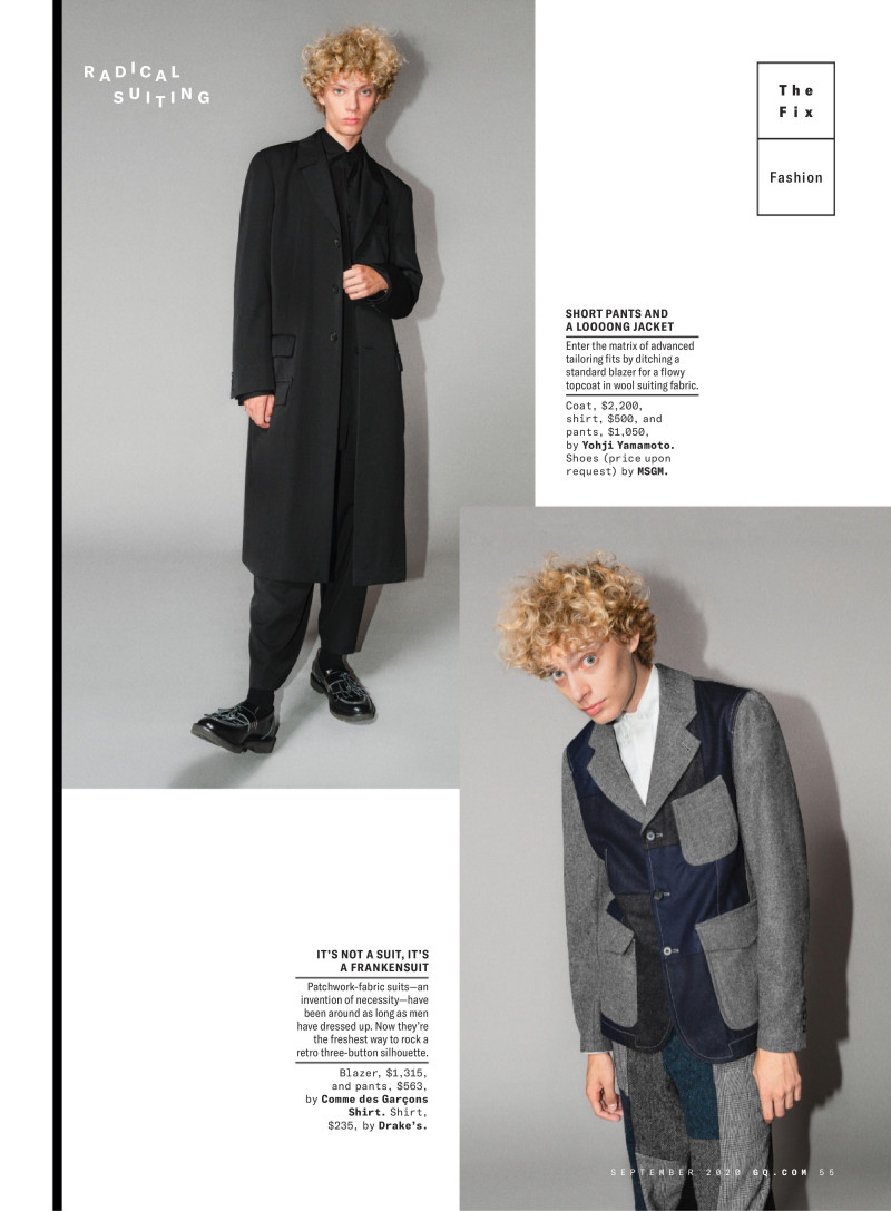 Fisher Smith featured in The Fix: 40 Ways To Set The Suit Free, September 2020