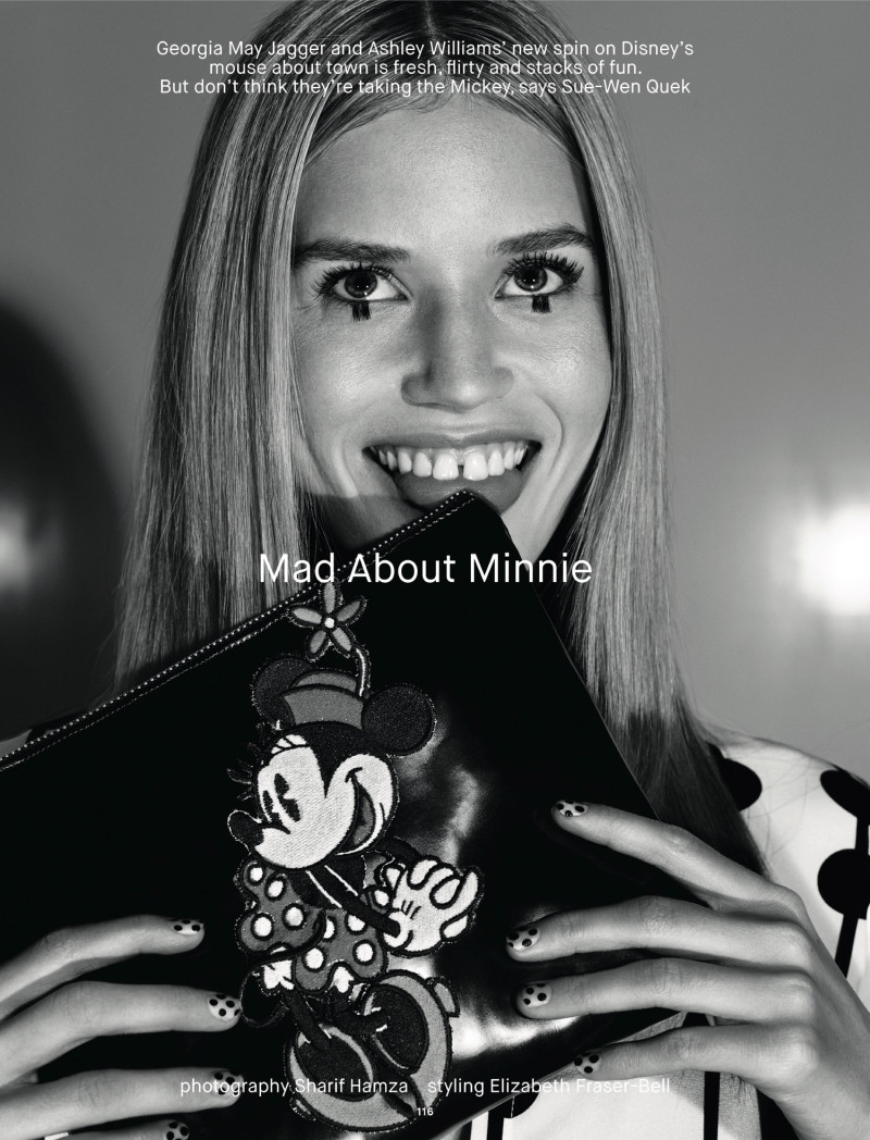 Georgia May Jagger featured in Mad About Minnie, March 2015
