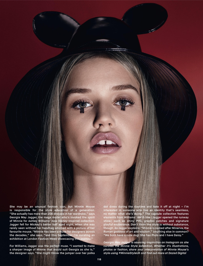 Georgia May Jagger featured in Mad About Minnie, March 2015