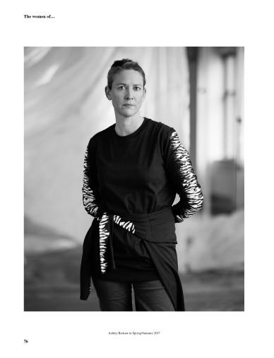 Julia Nobis featured in The Women Of Proenza Schouler, April 2017