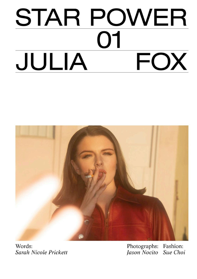 Star Power 01 Julia Fox, March 2020