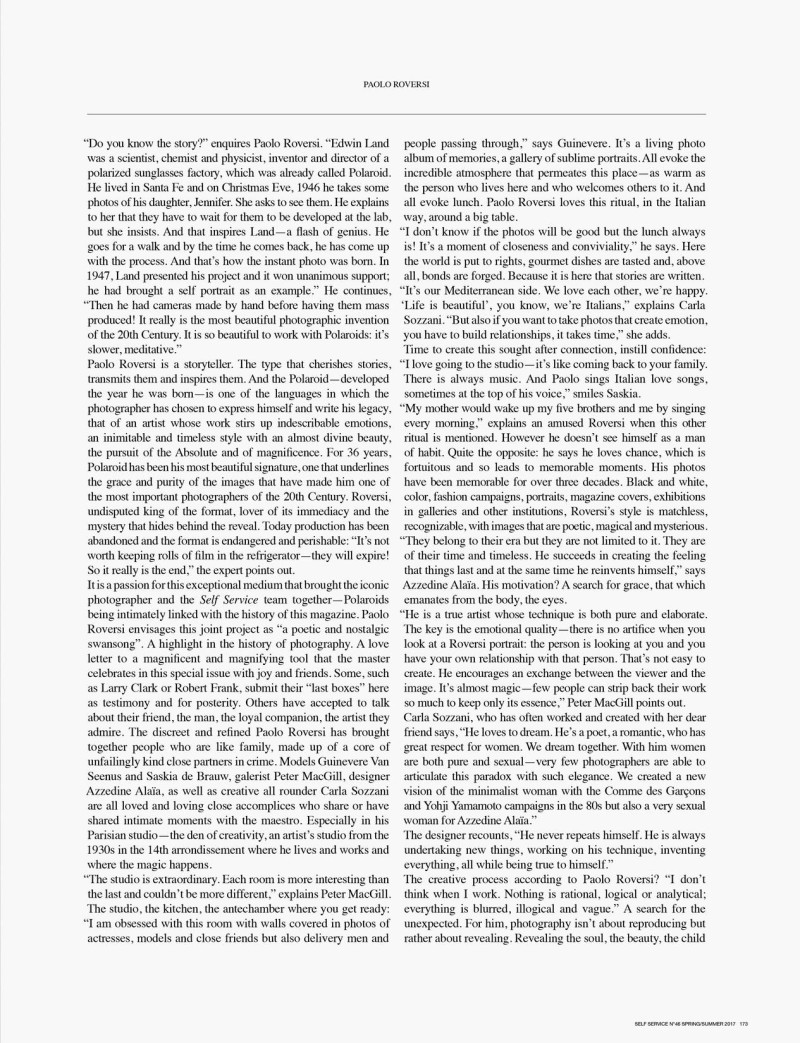 The Paolo Profile, March 2017