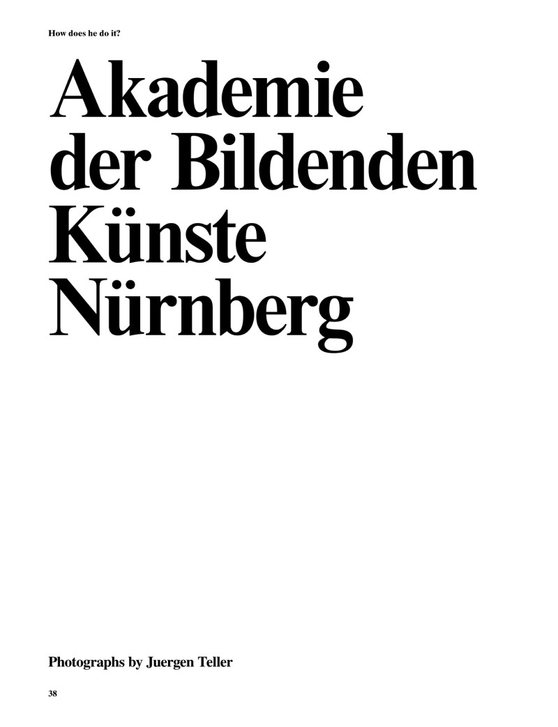 Akademie Der Bildenden Künste Nürnberg, February 2014