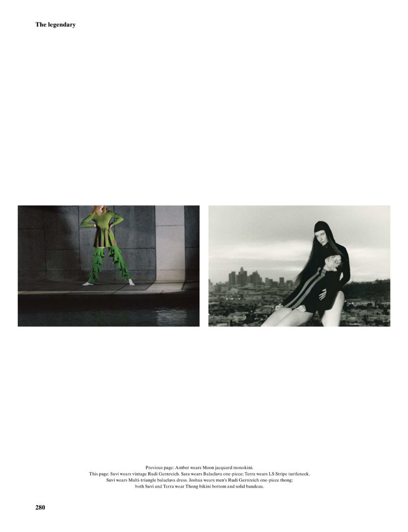 Amber Valletta featured in The Legendary: Rudi Gerngeich, March 2019
