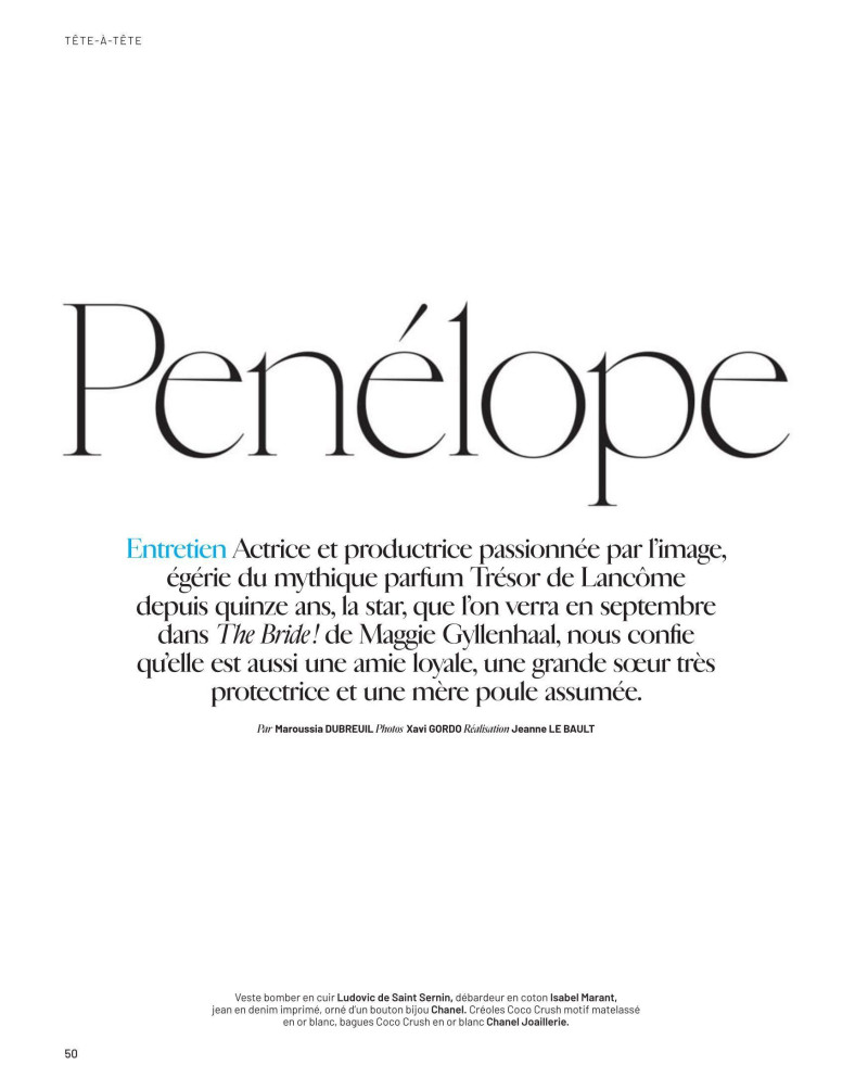 Penelope Cruz featured in Penélope Cruz, February 2025