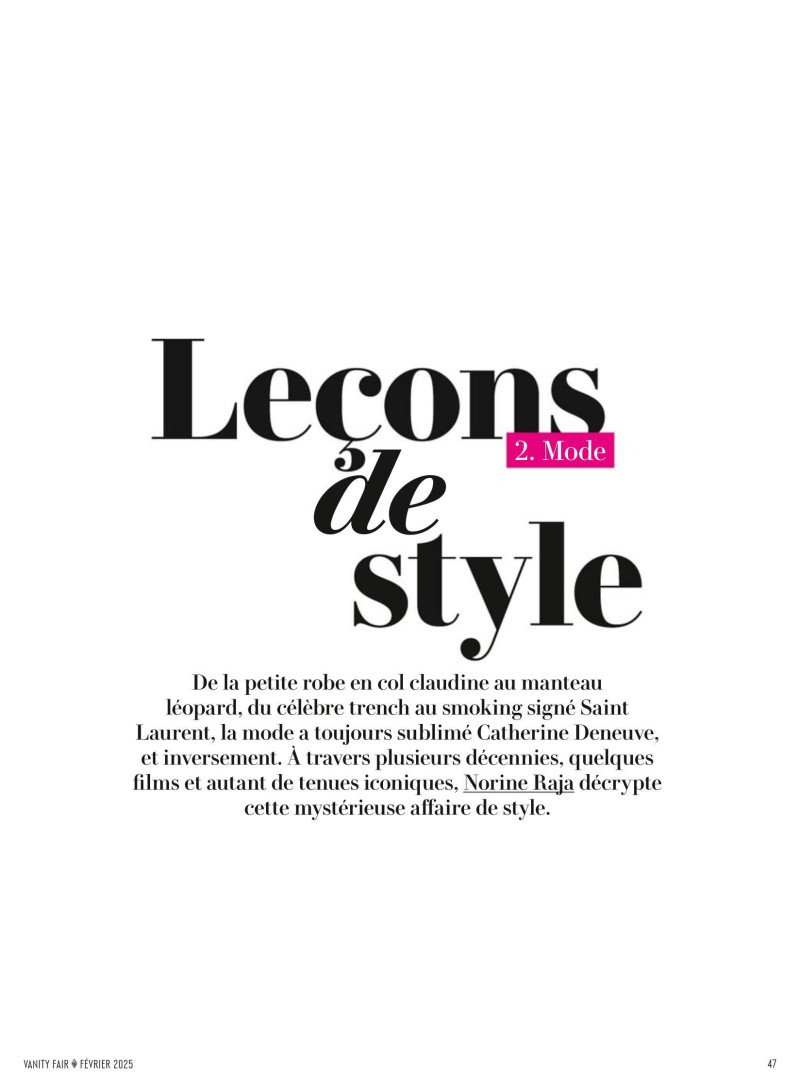 2. Mode—Leçons de style, February 2025