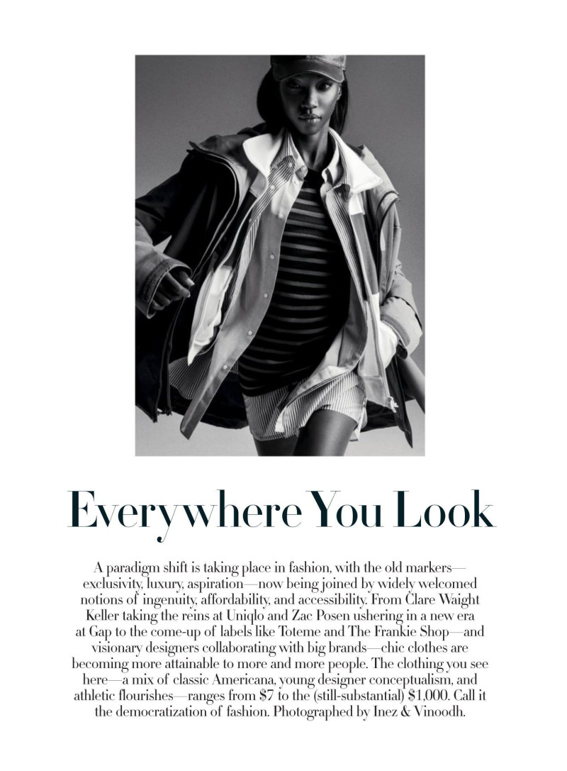 Anok Yai featured in Everywhere You Look, January 2025