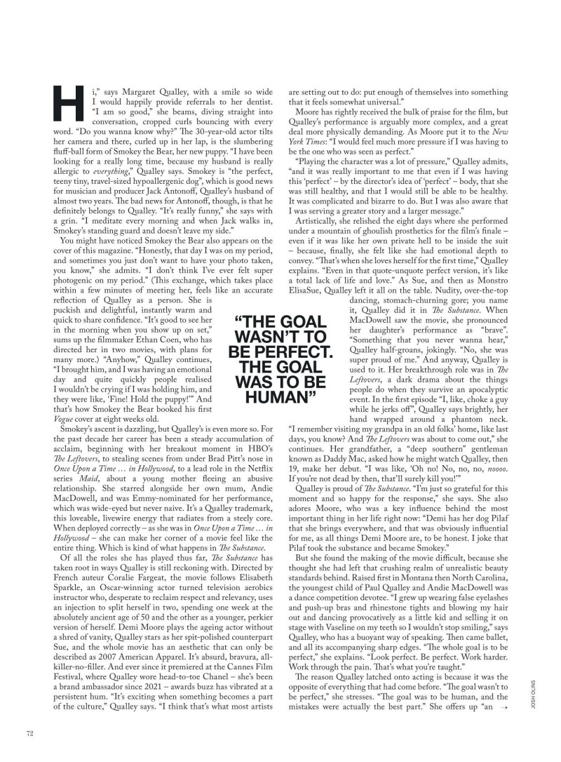 Margaret Qualley featured in Stars Align, January 2025