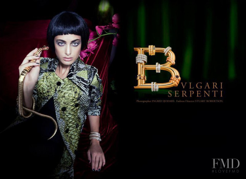 Samira Mahboub featured in BVLGARI Serpenti: Snake Charmer, May 2013