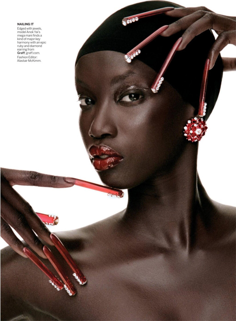 Anok Yai featured in Impossible Beauty, December 2024