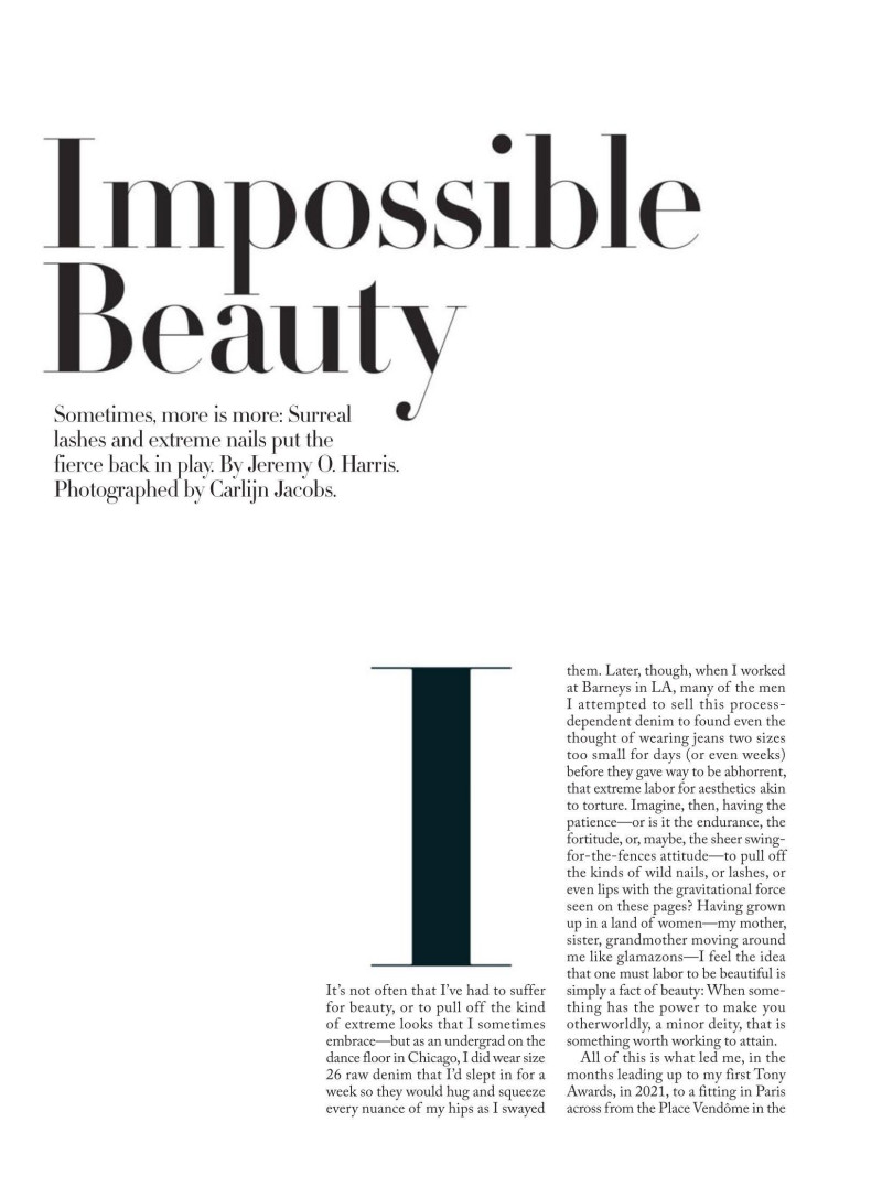 Anok Yai featured in Impossible Beauty, December 2024