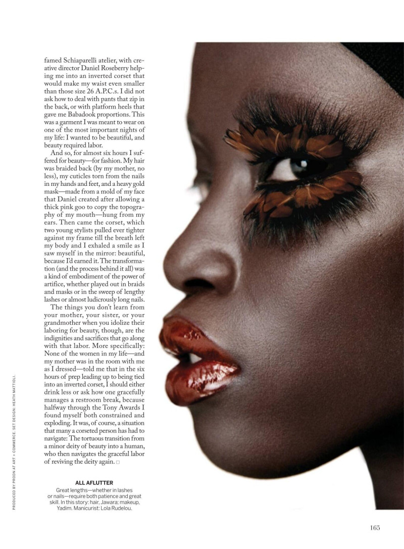 Anok Yai featured in Impossible Beauty, December 2024