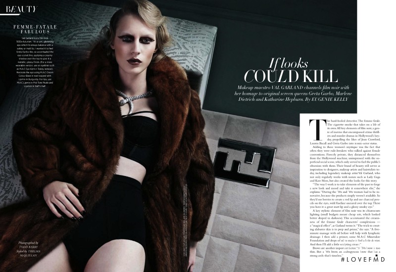 Julia Nobis featured in If Looks Could Kill, June 2013