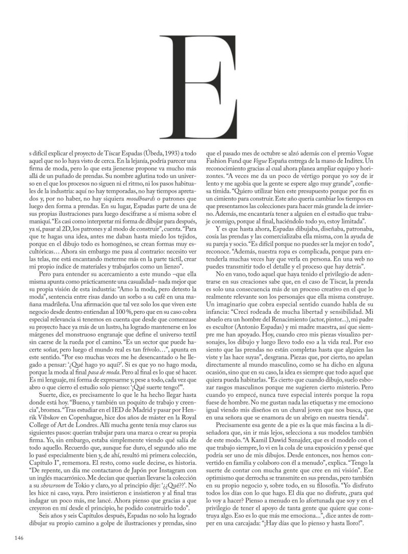 Luca Biggs featured in A Mano Alzada, January 2025