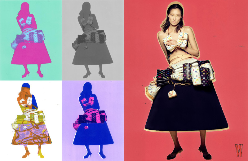 Eva Herzigova featured in Louis Vuitton X Takashi Murakami, January 2024