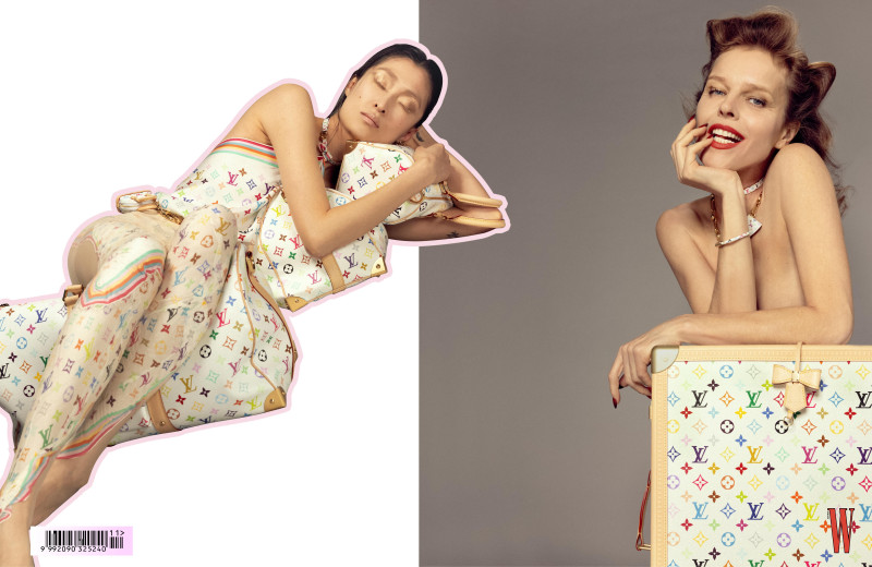 Eva Herzigova featured in Louis Vuitton X Takashi Murakami, January 2024