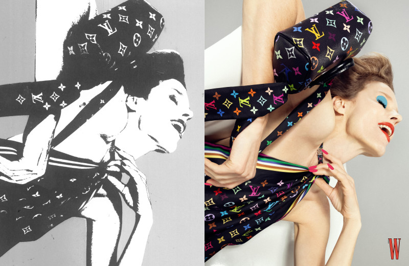 Eva Herzigova featured in Louis Vuitton X Takashi Murakami, January 2024