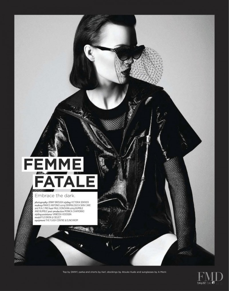 Flo Dron featured in Femme Fatale, March 2013