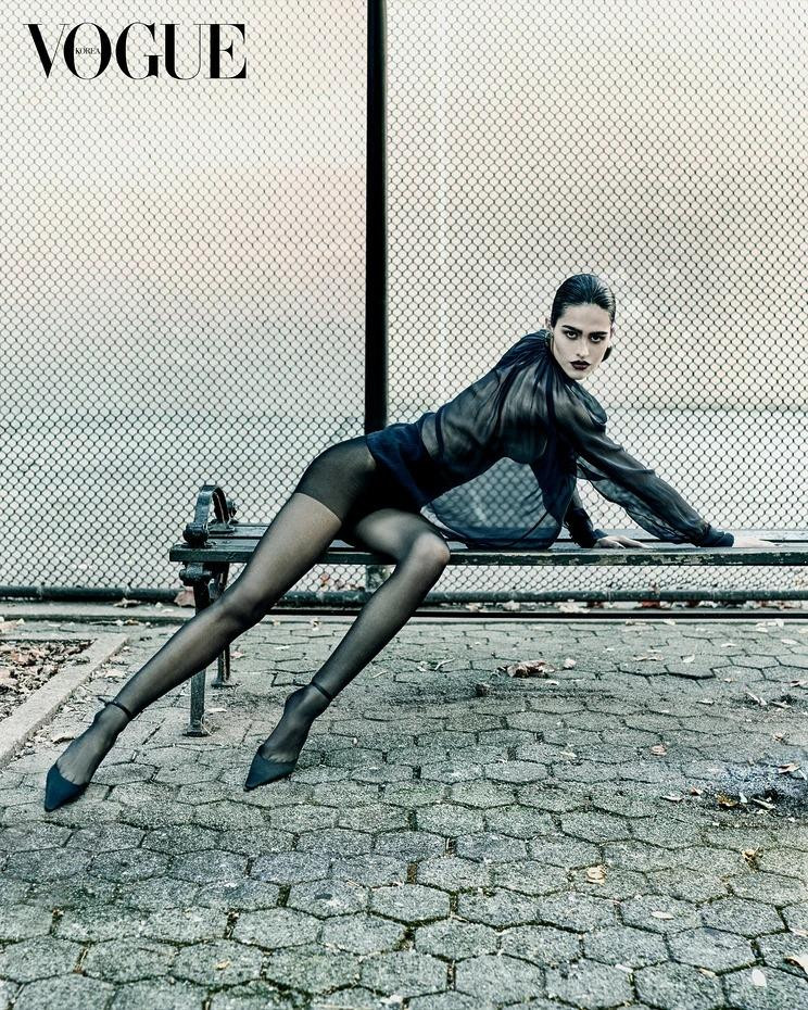 Amelia Gray Hamlin featured in Saint Laurent, December 2024