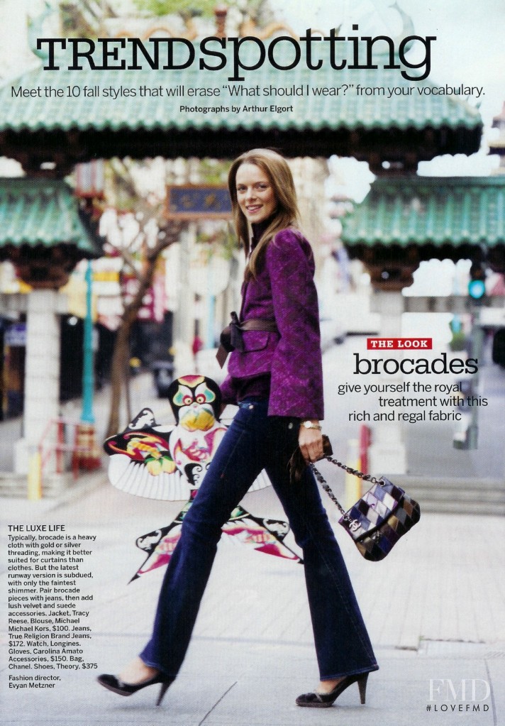 Ingrid Schram featured in Trendspotting, August 2006