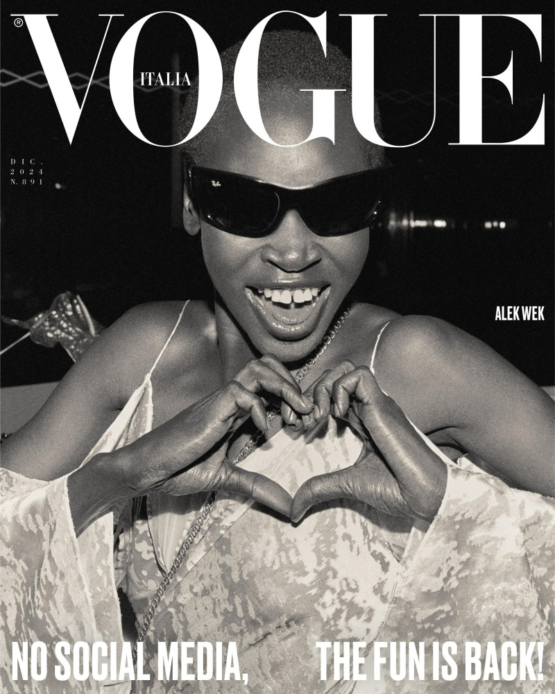 Alek Wek featured in L\'Album Della Festa Dei Nostri Primi 60, December 2024