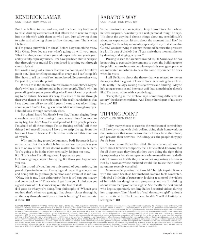 Fadia Ghaab featured in Sabato\'s Way, November 2024